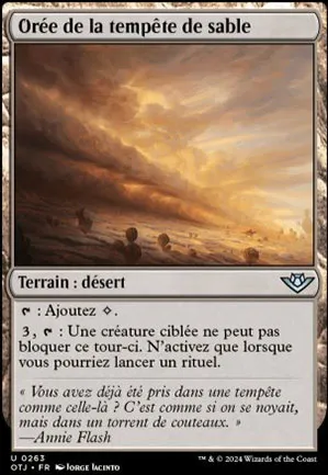 Orée de la tempête de sable