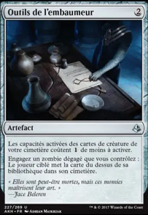 Outils de l'embaumeur