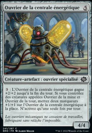 Ouvrier de la centrale énergétique