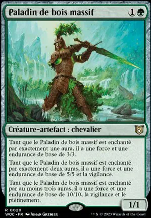 Paladin de bois massif