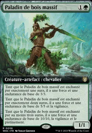 Paladin de bois massif
