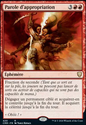 Parole d'appropriation