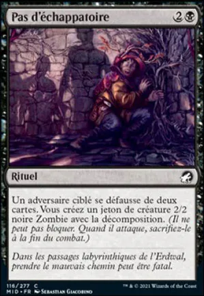 Pas d'échappatoire