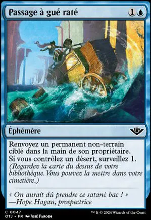 Passage à gué raté
