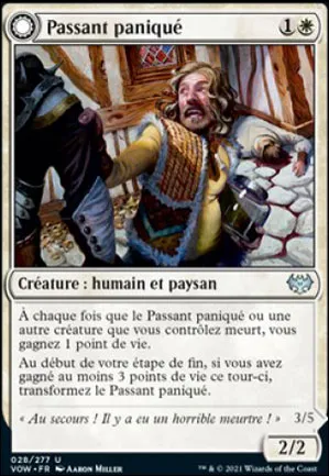 Passant paniqué // Coupable caquetant