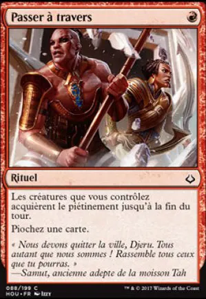 Passer à travers