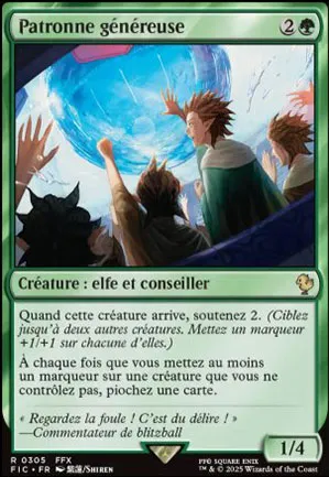 Patronne généreuse