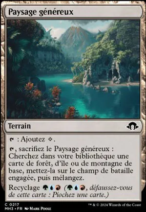 Paysage généreux