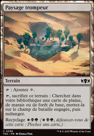 Paysage trompeur