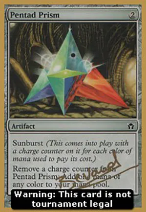 Pentode prismatique