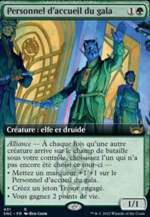 Personnel d'accueil du gala