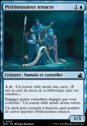 Pétitionnaires tenaces