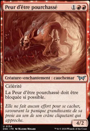 Peur d'être pourchassé