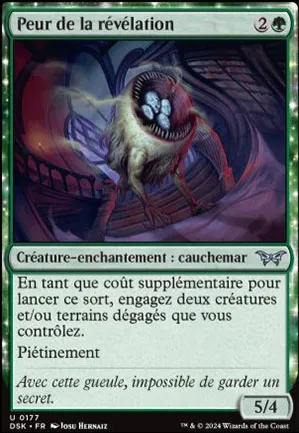 Peur de la révélation