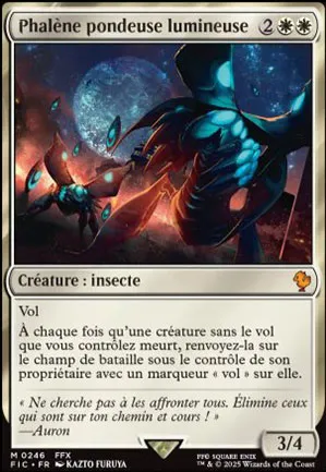 Phalène pondeuse lumineuse