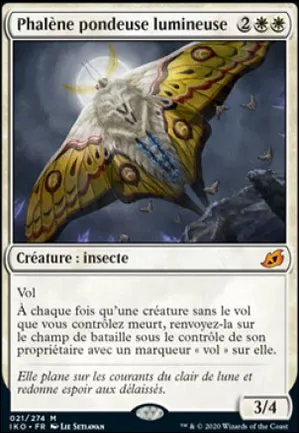 Phalène pondeuse lumineuse
