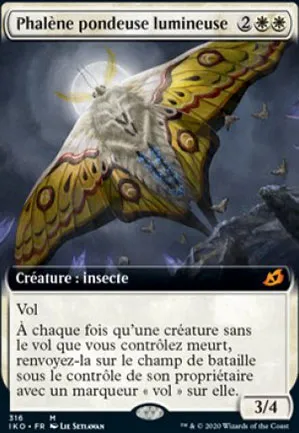 Phalène pondeuse lumineuse
