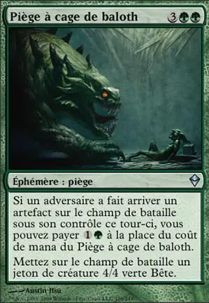 Piège à cage de baloth