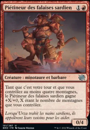 Piétineur des falaises sardien
