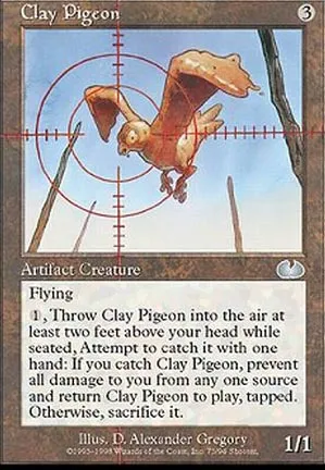 Pigeon en argile