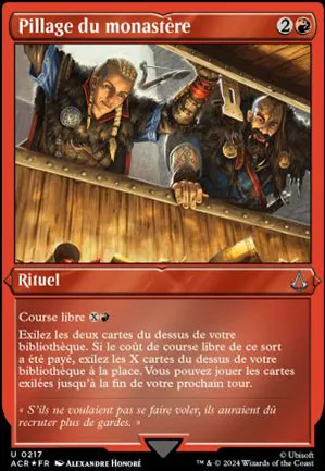 Pillage du monastère