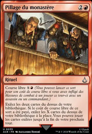 Pillage du monastère