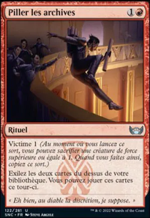Piller les archives