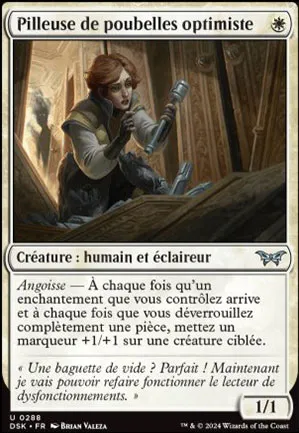 Pilleuse de poubelles optimiste