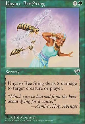 Piqûre de l'abeille de l'Ounyaro