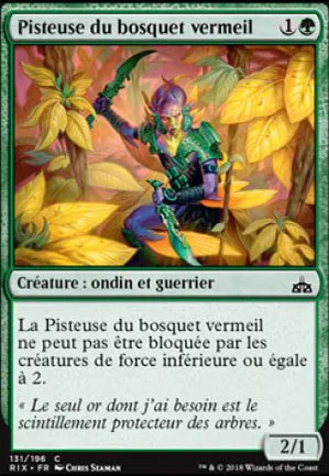 Pisteuse du bosquet vermeil