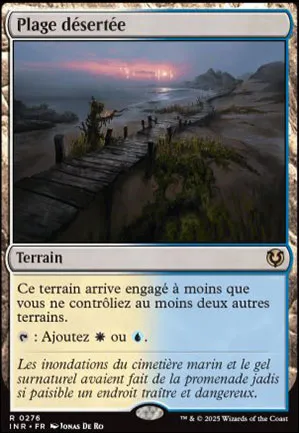 Plage désertée
