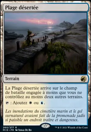 Plage désertée