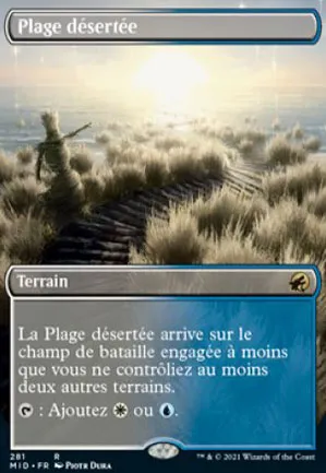 Plage désertée