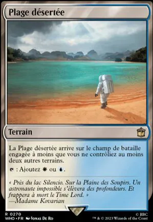 Plage désertée