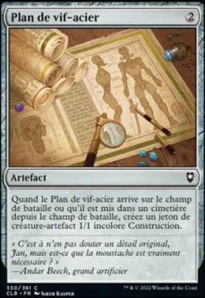 Plan de vif-acier