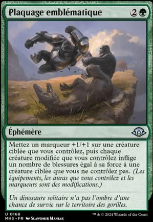 Plaquage emblématique