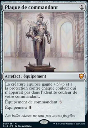 Plaque de commandant
