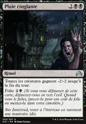 Pluie cinglante