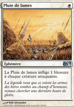 Pluie de lames