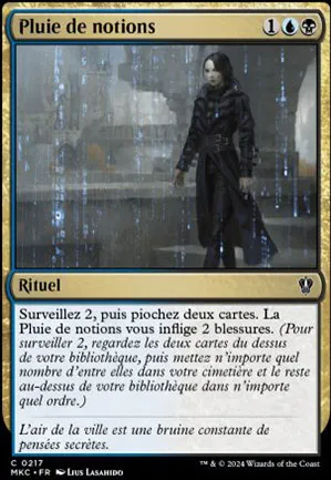Pluie de notions
