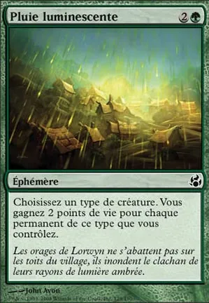 Pluie luminescente