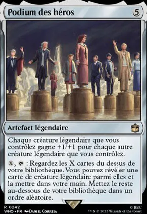 Podium des héros