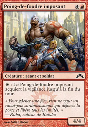 Poing-de-foudre imposant