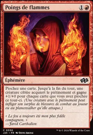 Poings de flammes