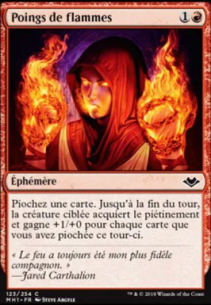 Poings de flammes