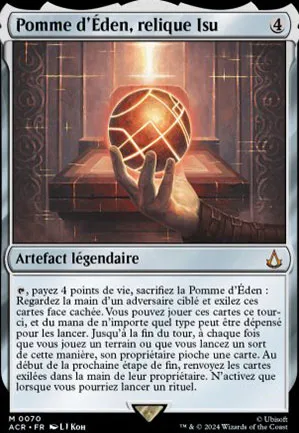 Pomme d'Éden, relique Isu