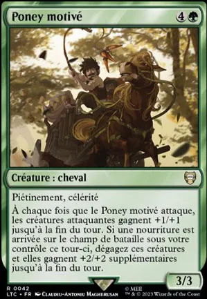Poney motivé