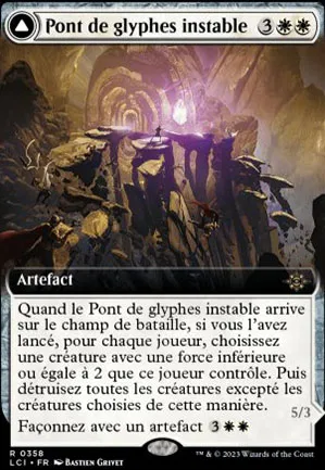 Pont de glyphes instable // Glyphe errant trombesable