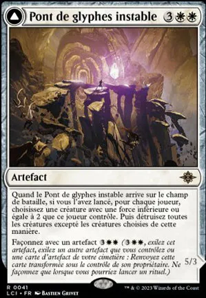 Pont de glyphes instable // Glyphe errant trombesable