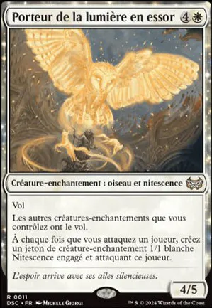 Porteur de la lumière en essor